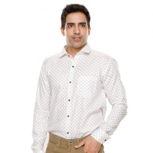 Buy White Printed Shirt for Men at M Baazar