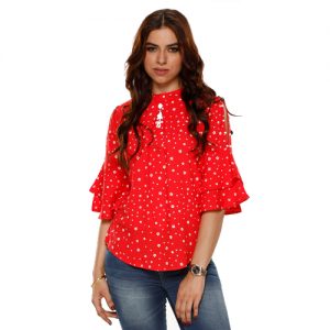 Buy Red Top for Girls at M Baazar